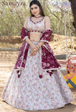 Floral Elegance Pink Floral Lehenga Choli - Exclusive Design