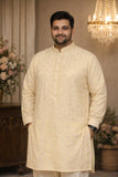 Men’s Cream Embroidered Kurta Pajama – Elegant Traditional Festive Wear